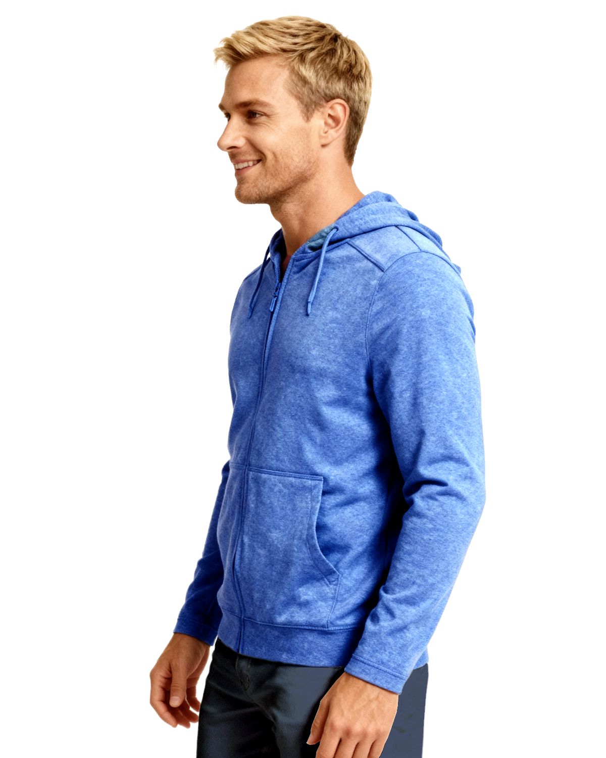 Clique Dash Recycled Mens Full Zip Hooded Sweatshirt