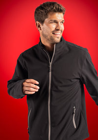 Clique Tempo Recycled Stretch Softshell Mens Full Zip Jacket