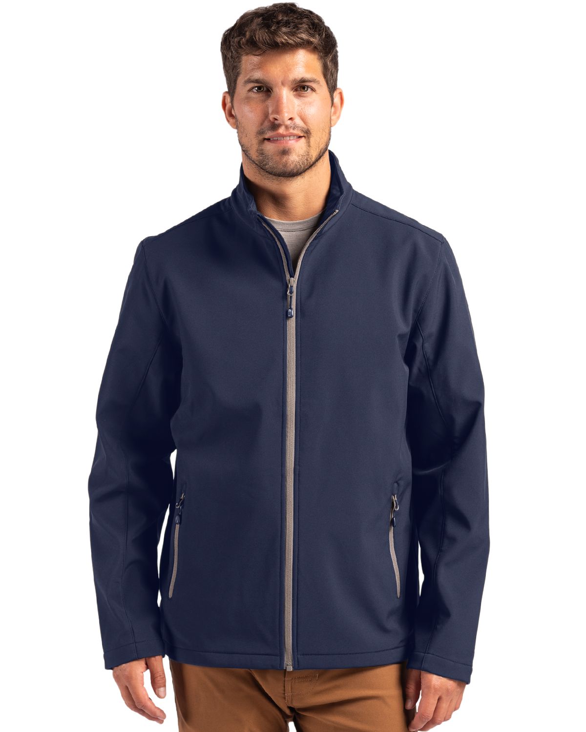 Clique Tempo Recycled Stretch Softshell Mens Full Zip Jacket
