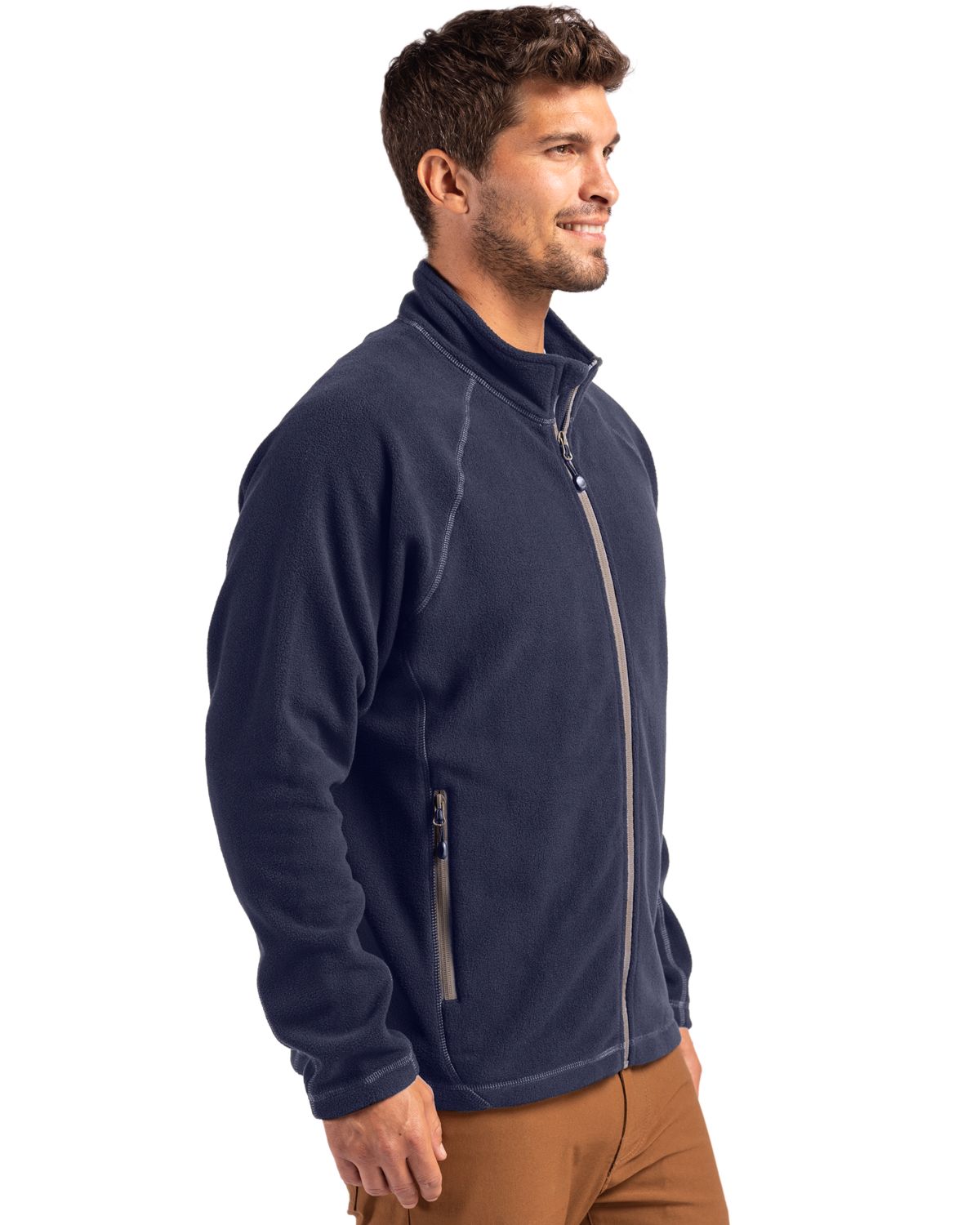 Clique Powder Recycled Fleece Mens Full Zip Jacket