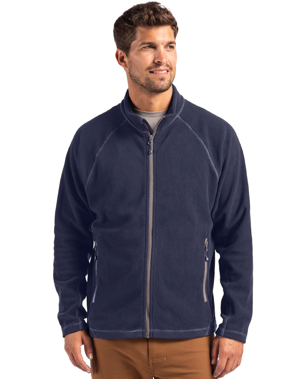 Clique Powder Recycled Fleece Mens Full Zip Jacket
