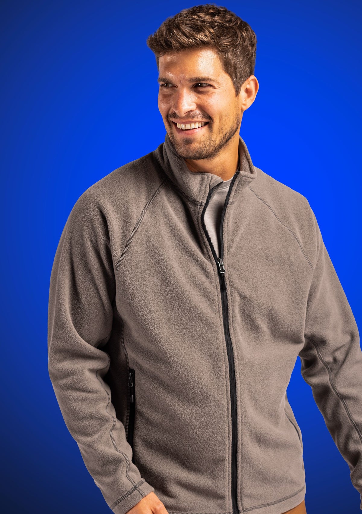 Clique Powder Recycled Fleece Mens Full Zip Jacket