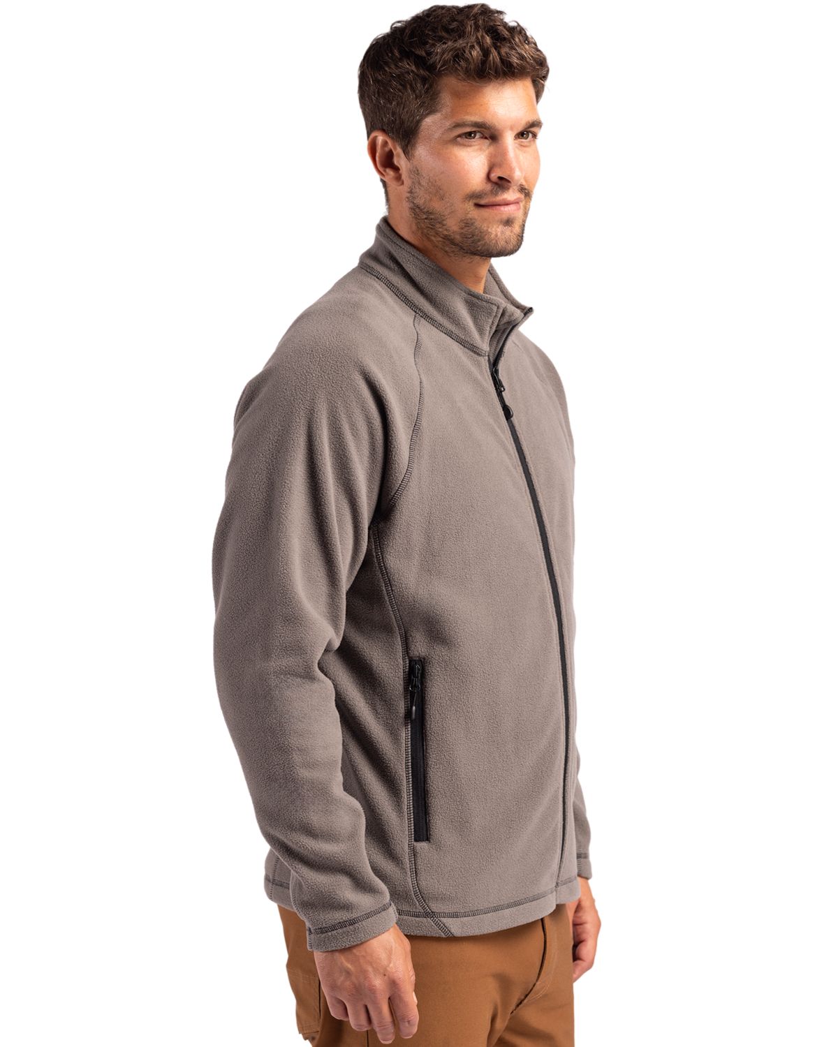 Clique Powder Recycled Fleece Mens Full Zip Jacket