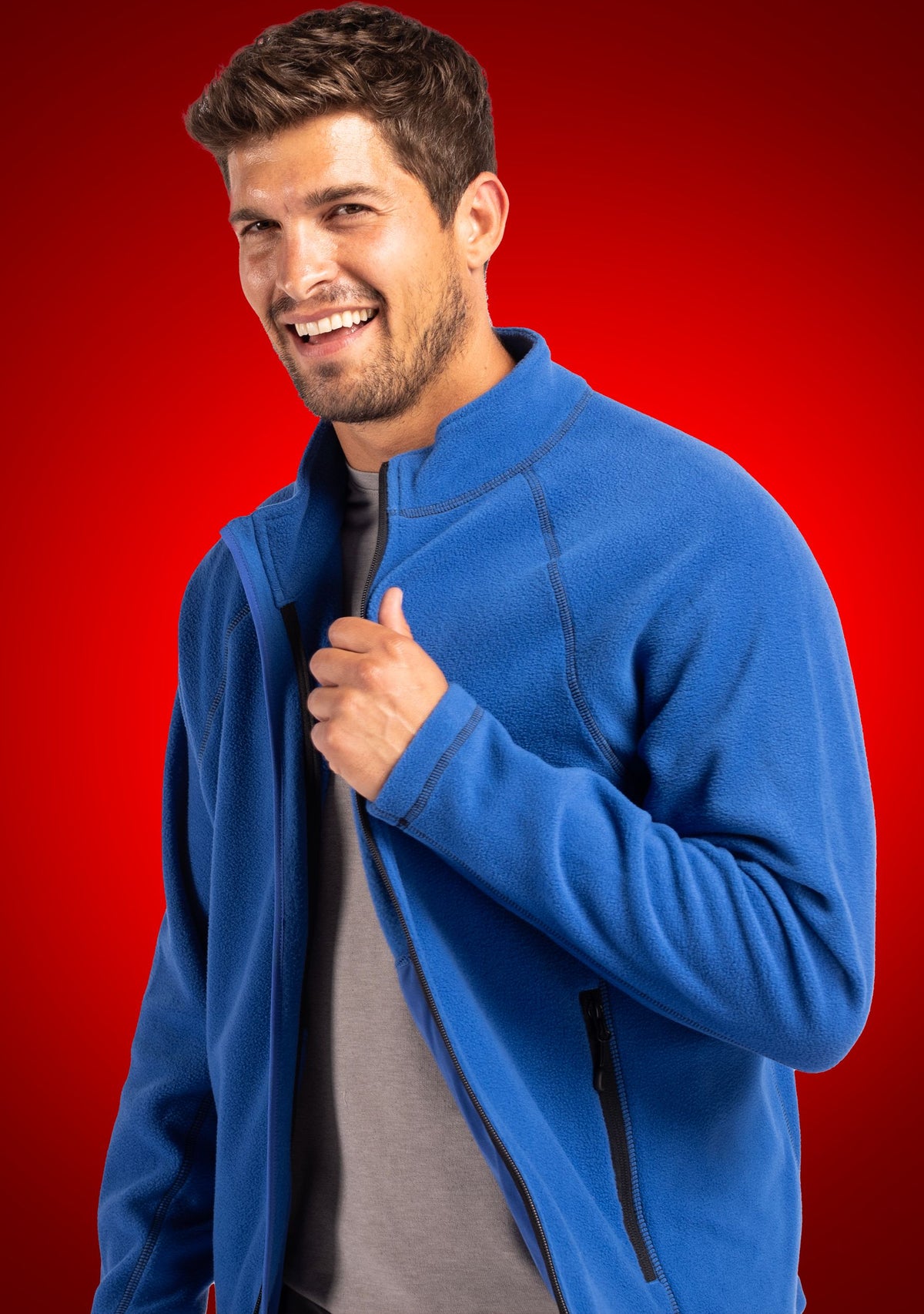 Clique Powder Recycled Fleece Mens Full Zip Jacket