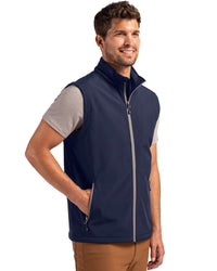 Clique Tempo Recycled Stretch Softshell Mens Full Zip Vest