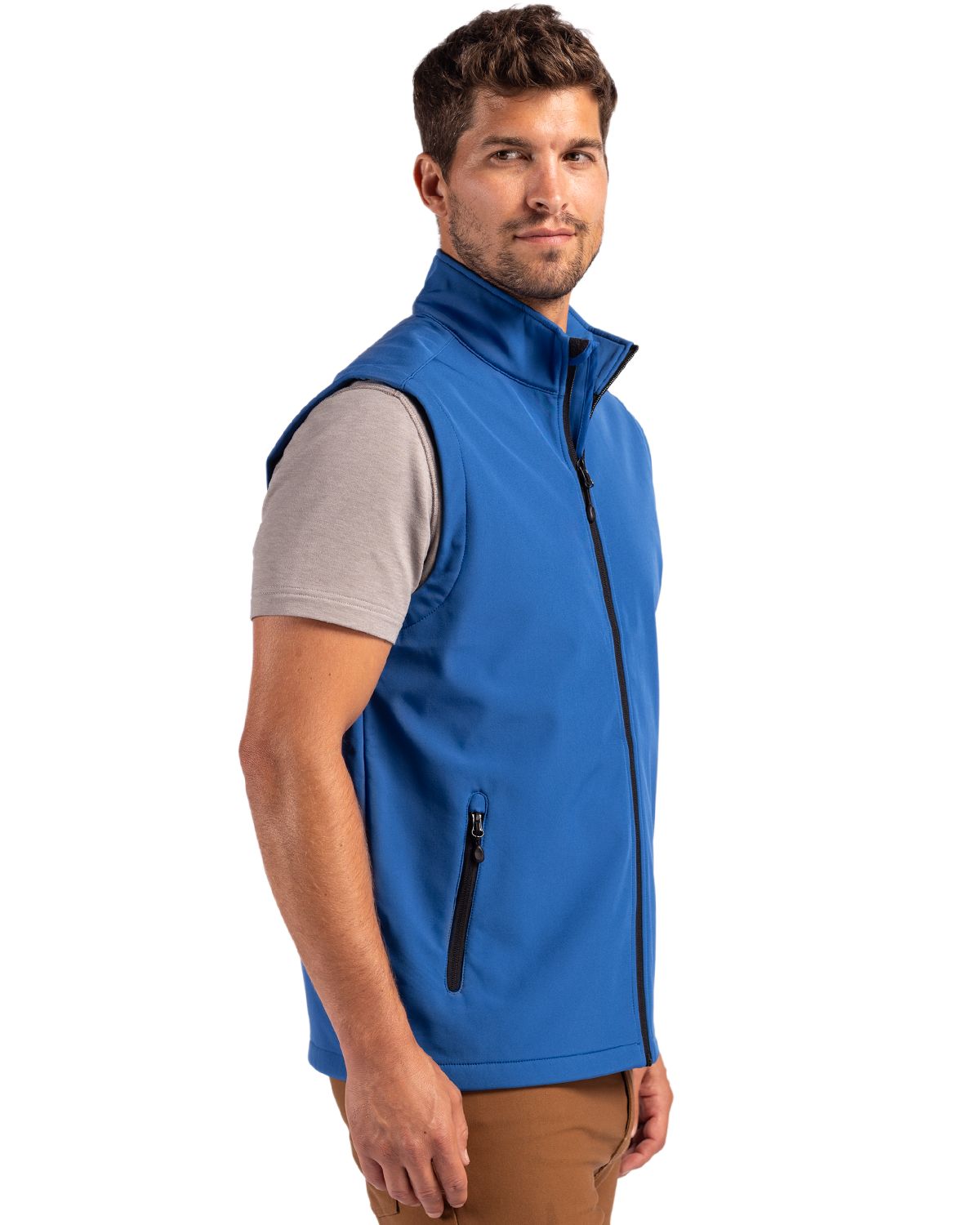 Clique Tempo Recycled Stretch Softshell Mens Full Zip Vest