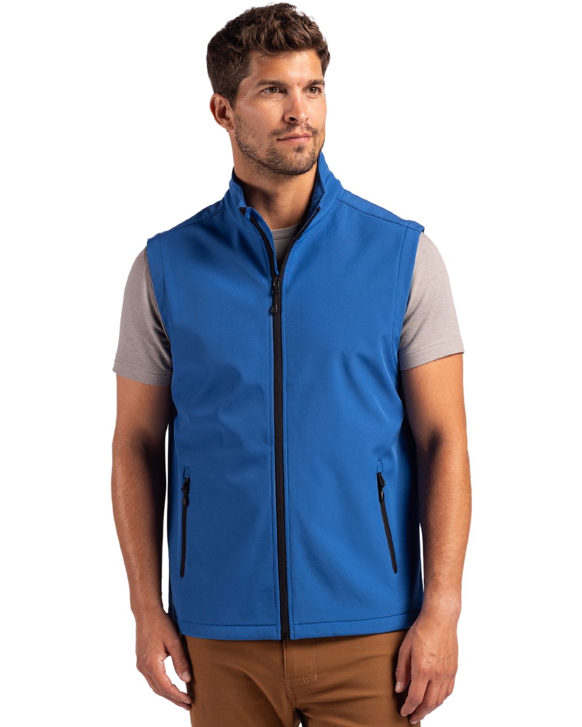 Clique Tempo Recycled Stretch Softshell Mens Full Zip Vest