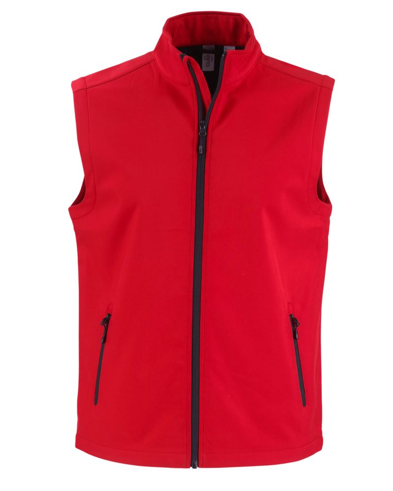Clique Tempo Recycled Stretch Softshell Mens Full Zip Vest