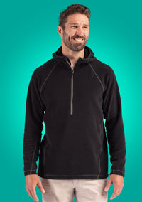 Clique Powder Recycled Fleece Mens Half Zip Sweatshirt