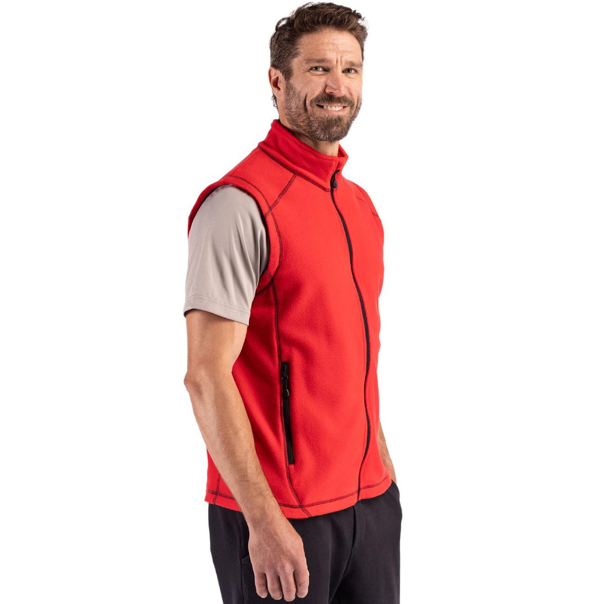 Clique Powder Recycled Fleece Mens Full Zip Vest