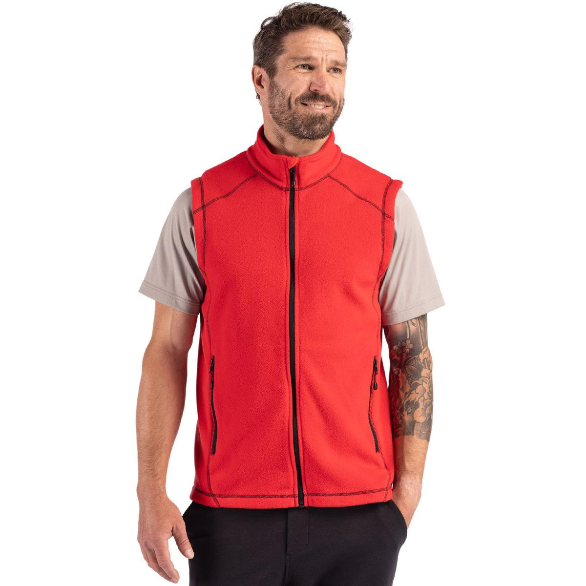 Clique Powder Recycled Fleece Mens Full Zip Vest