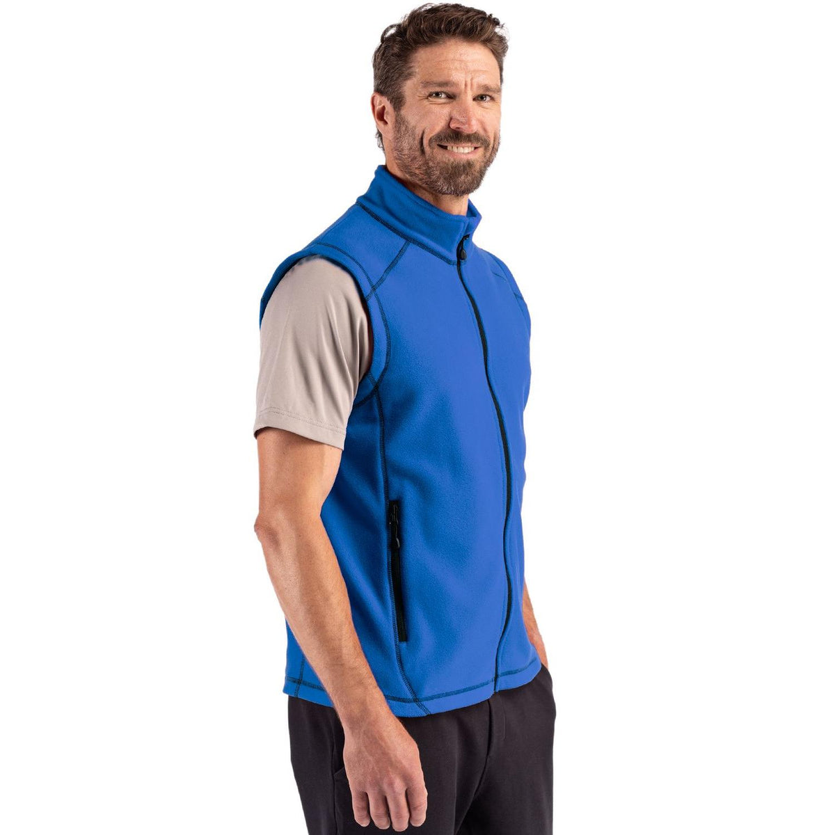 Clique Powder Recycled Fleece Mens Full Zip Vest