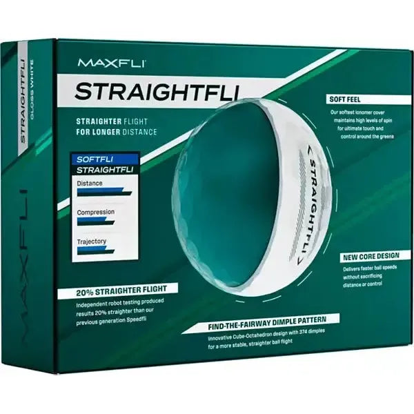 Maxfli StraightFli Golf Balls 2025 - 2-Dozen Pack