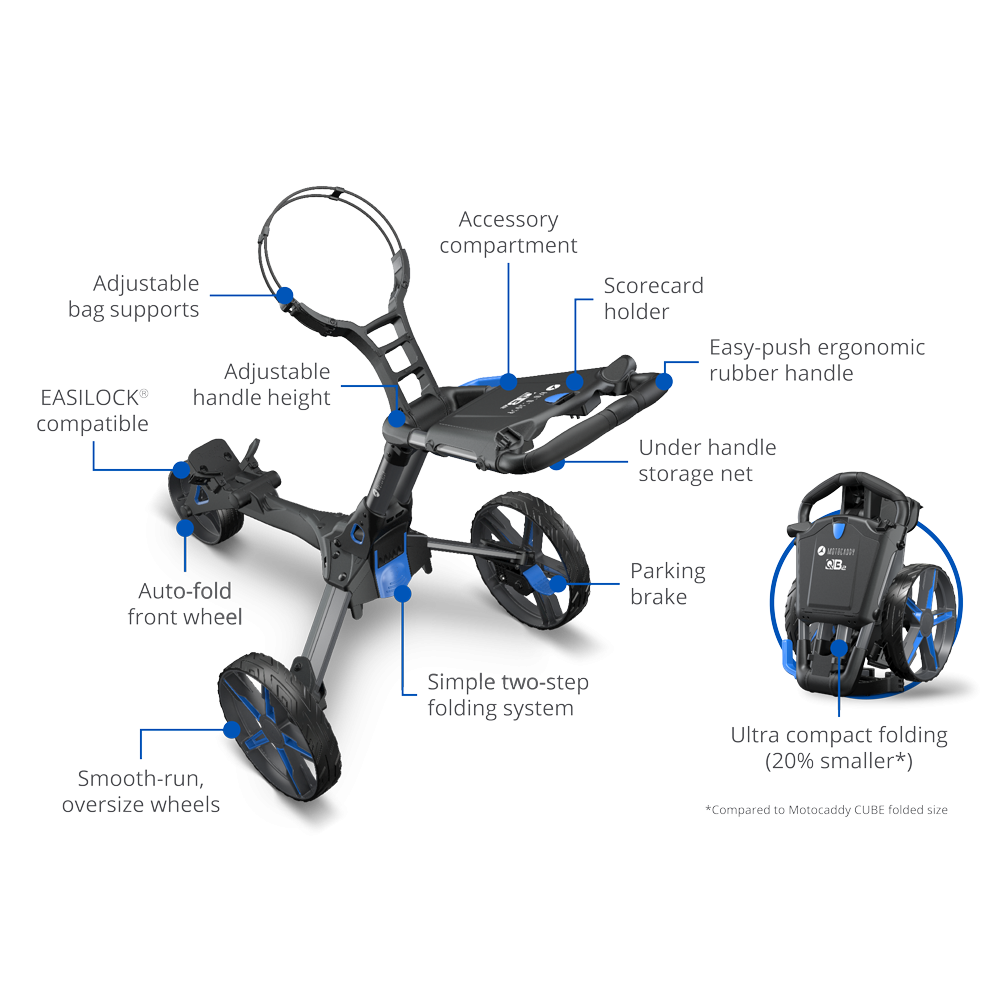 MotoCaddy QB2 Golf Push Cart