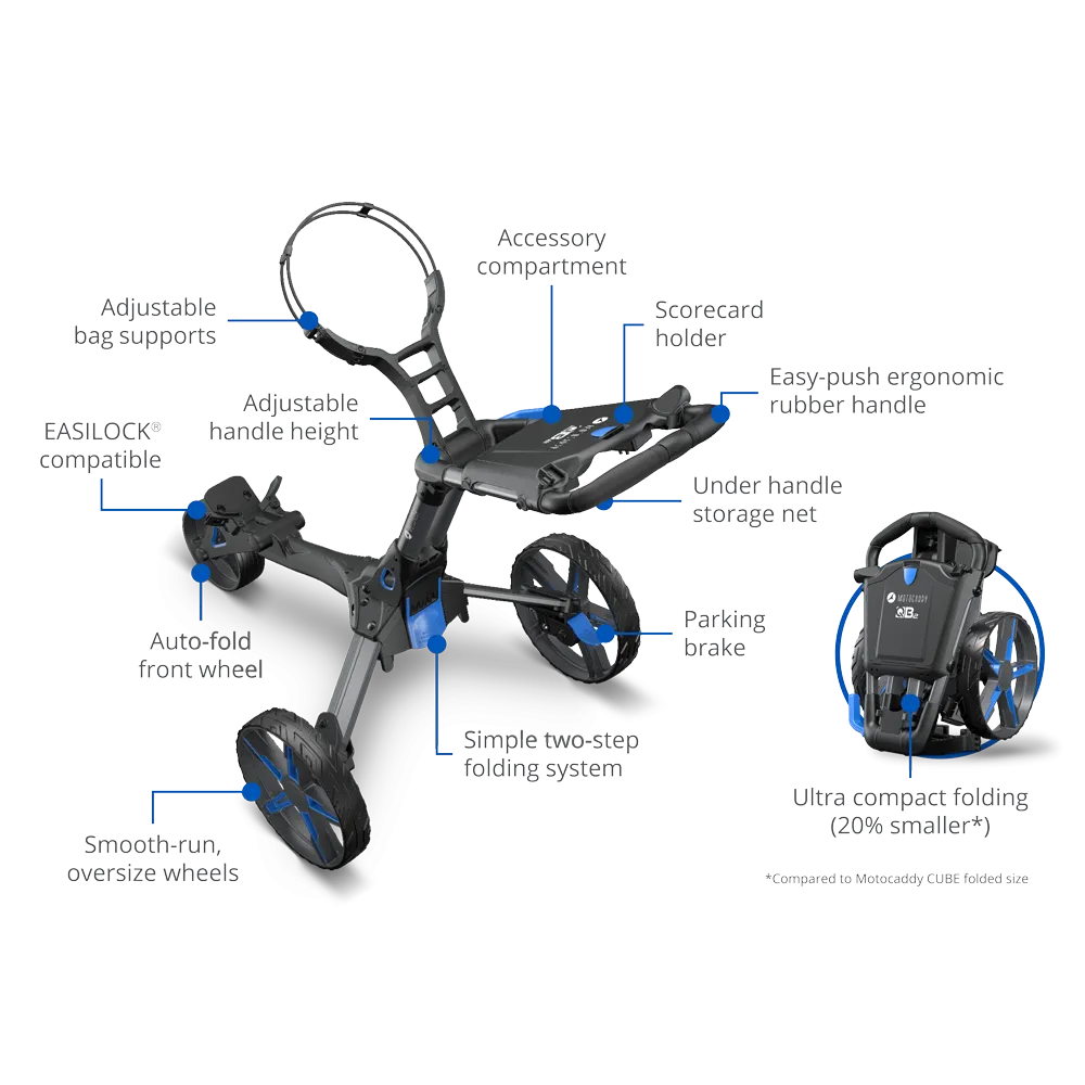 MotoCaddy QB2 Golf Push Cart