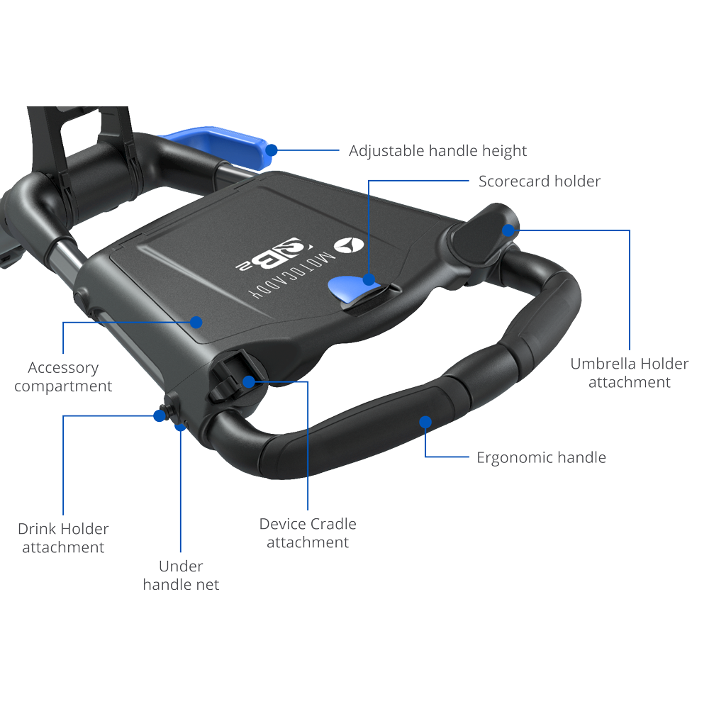 MotoCaddy QB2 Golf Push Cart