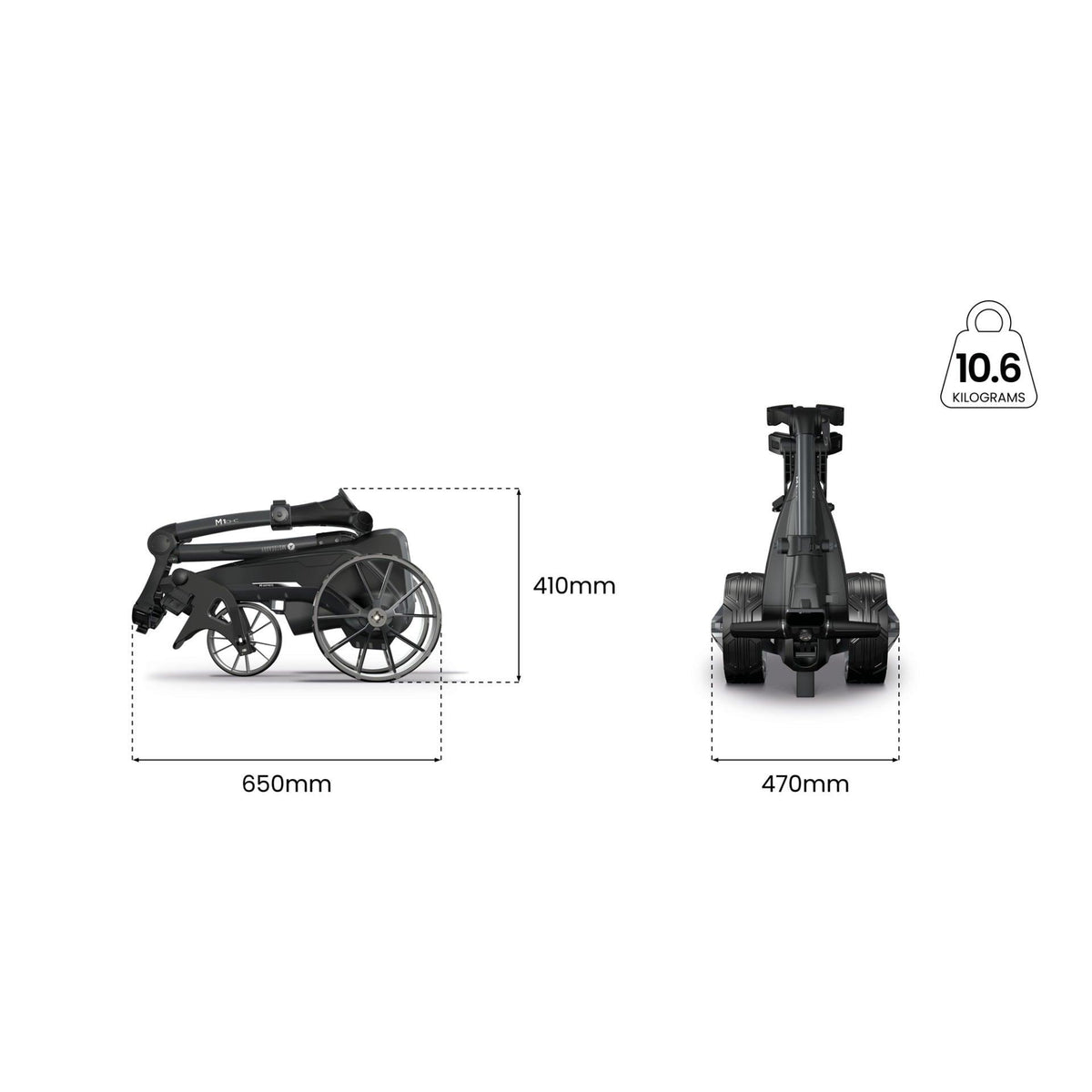 Motocaddy M1 DHC Ultra Lithium Electric Golf Cart