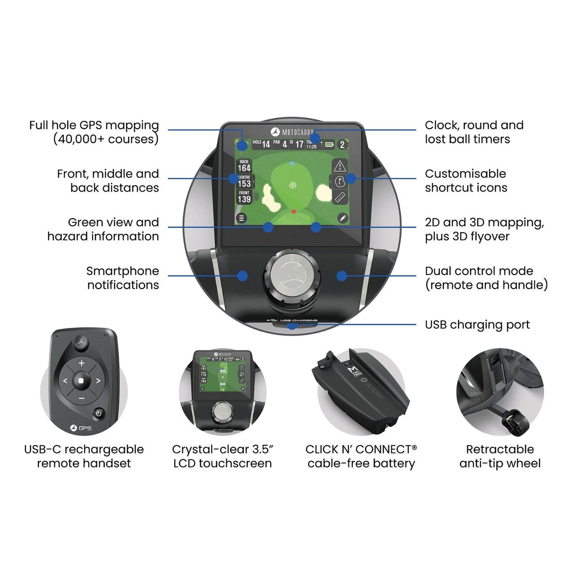Motocaddy M7 GPS Remote Electric Golf Cart