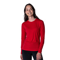 Levelwear Island Long Sleeve Tee - Womens - Flame Red