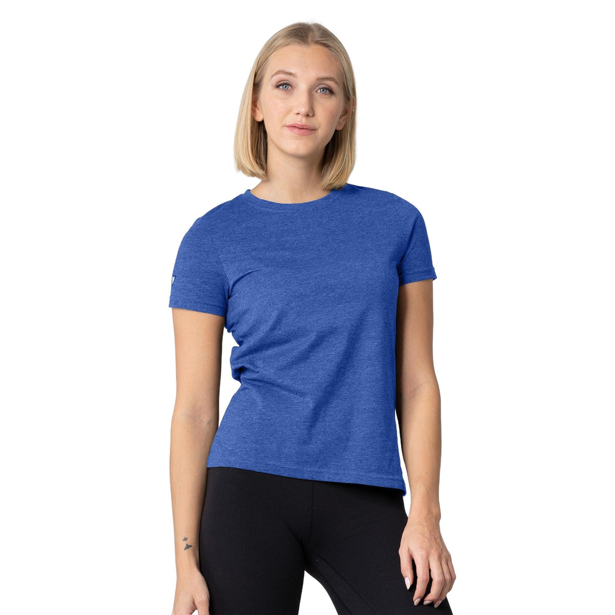 Levelwear Maddox Crew Neck Tee - Womens - Heather Royal