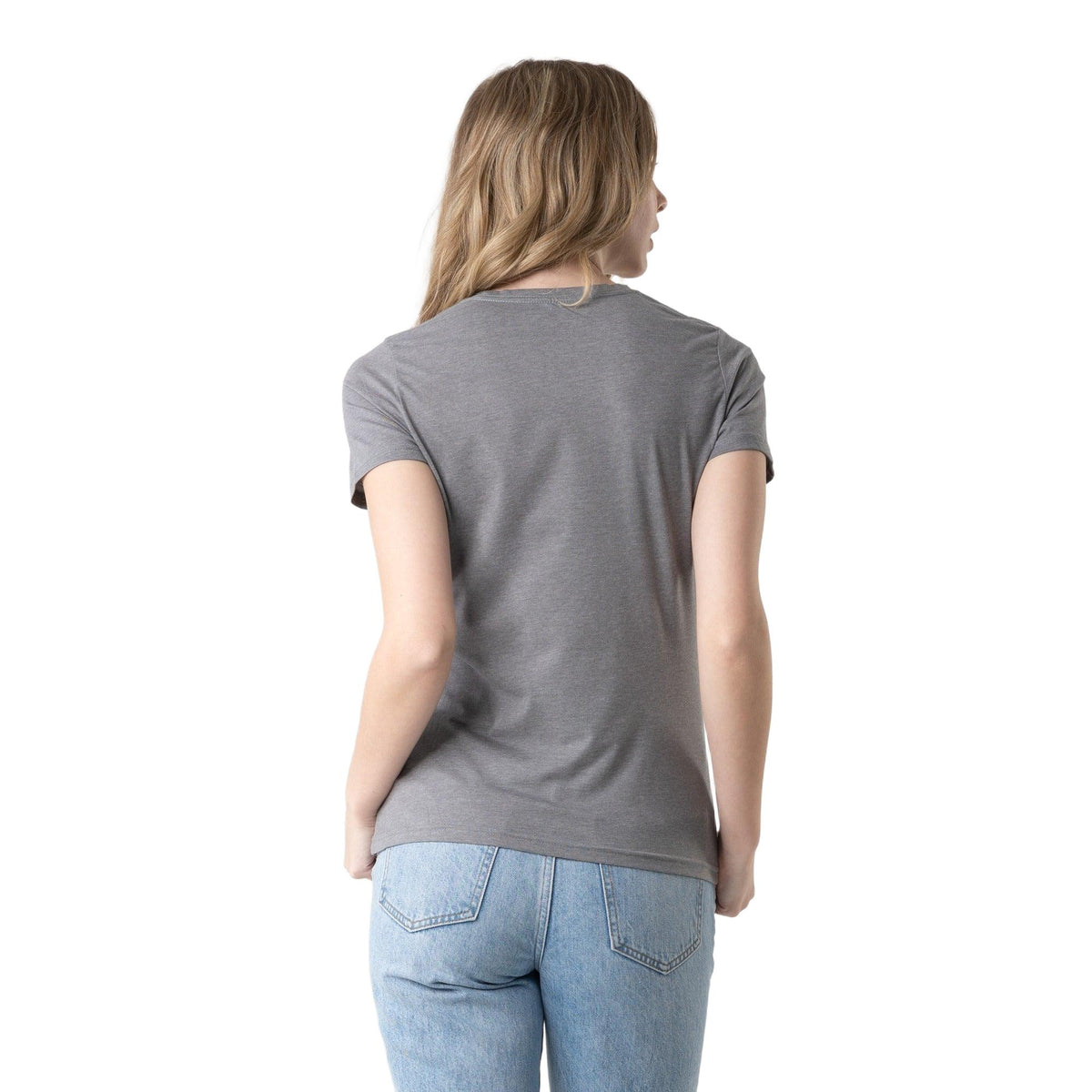 Levelwear Maddox Crew Neck Tee - Womens - Heather Steel Grey