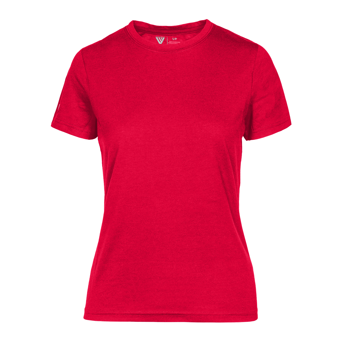 Levelwear Maddox Crew Neck Tee - Womens - Solid Red