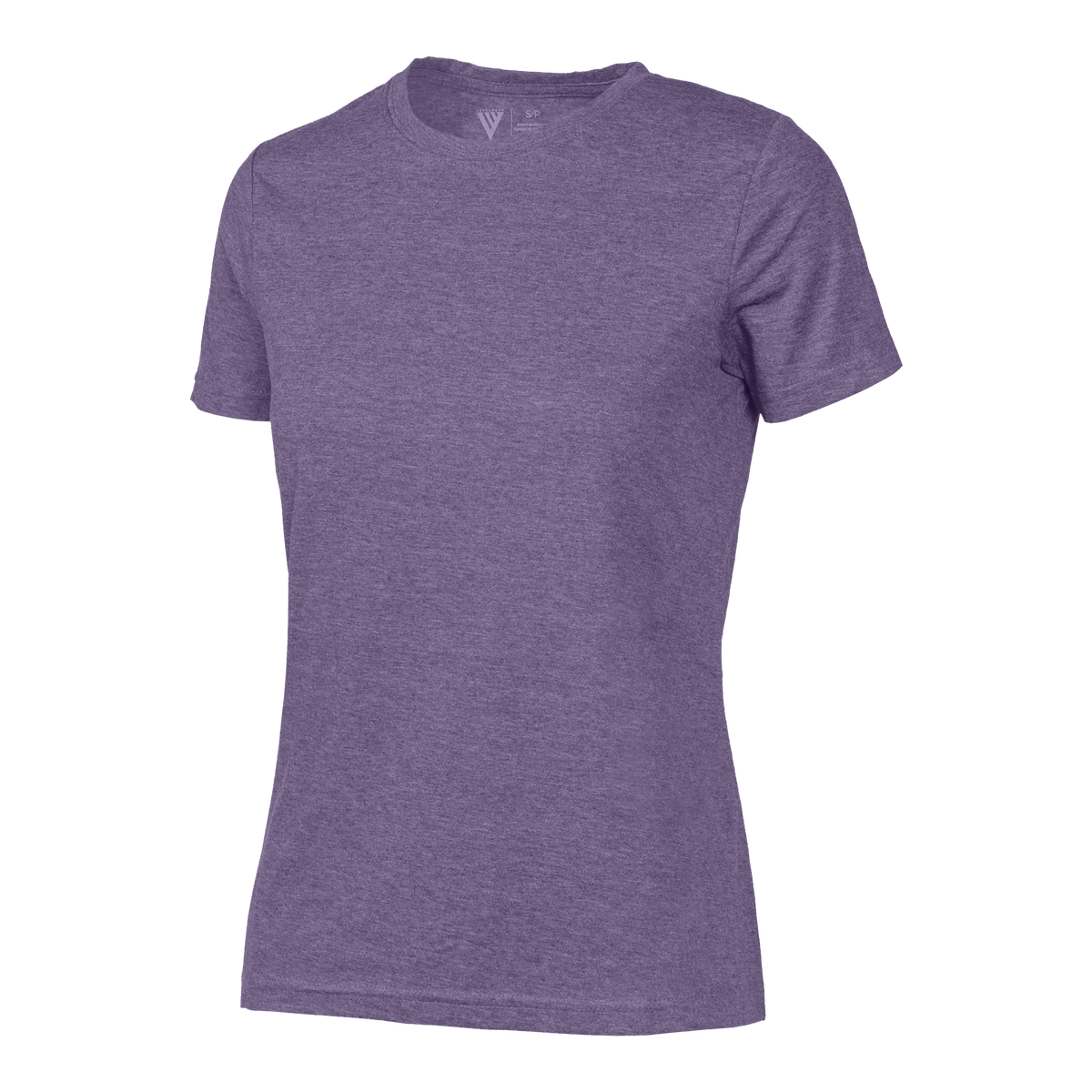 Levelwear Maddox Crew Neck Tee - Womens - Heather Purple Reign