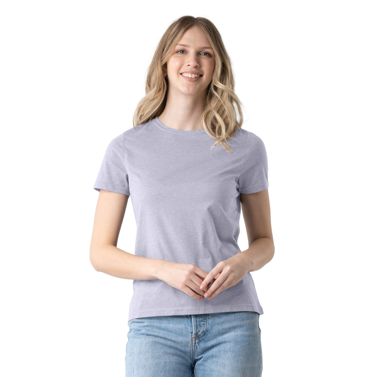 Levelwear Maddox Crew Neck Tee - Womens - Heather Evening Haze