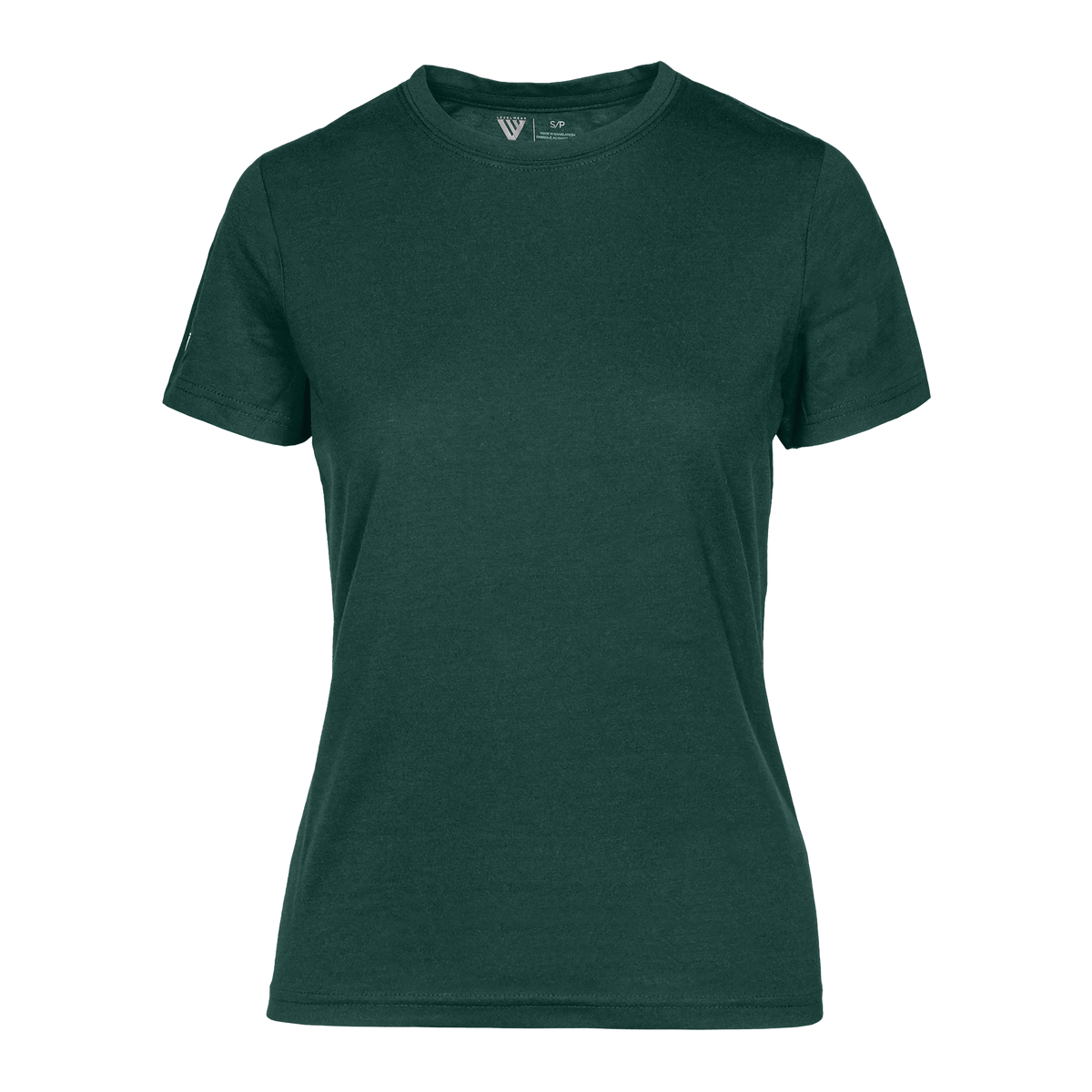 Levelwear Maddox Crew Neck Tee - Womens - Obsidian Green