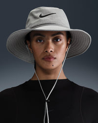 Nike Apex Dri-FIT UV Wide-Brim Bucket Hat - Light Smoke Grey / Black