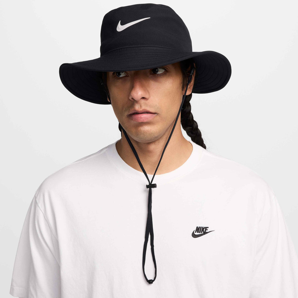 Nike Apex Dri-FIT UV Wide-Brim Bucket Hat - Black / Light Smoke Grey