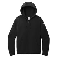 Nike Club Fleece Sleeve Swoosh Full Zip Hoodie - Women's - Black