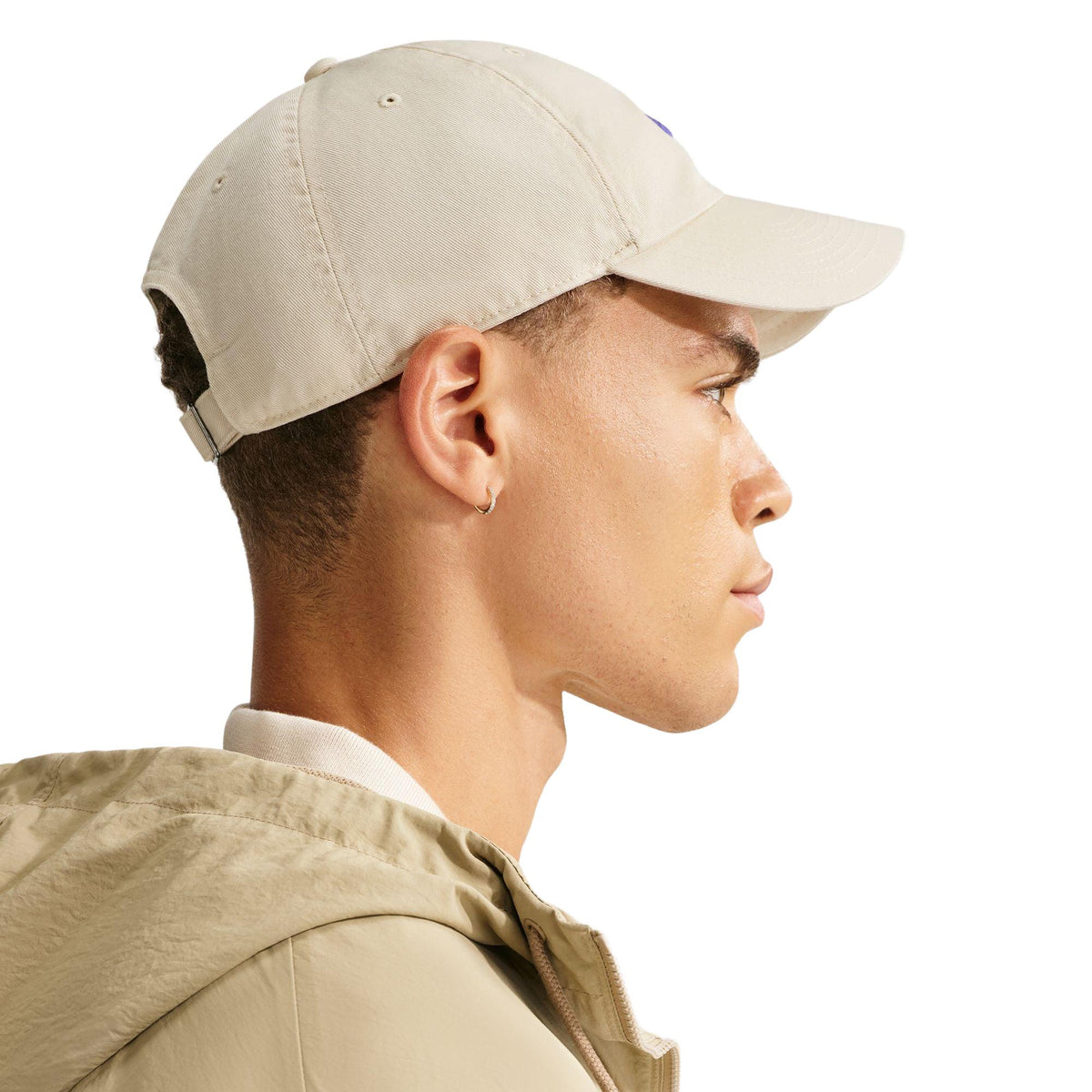 Nike Club Unstructured Futura Wash Cap - Light Khaki / Sapphire