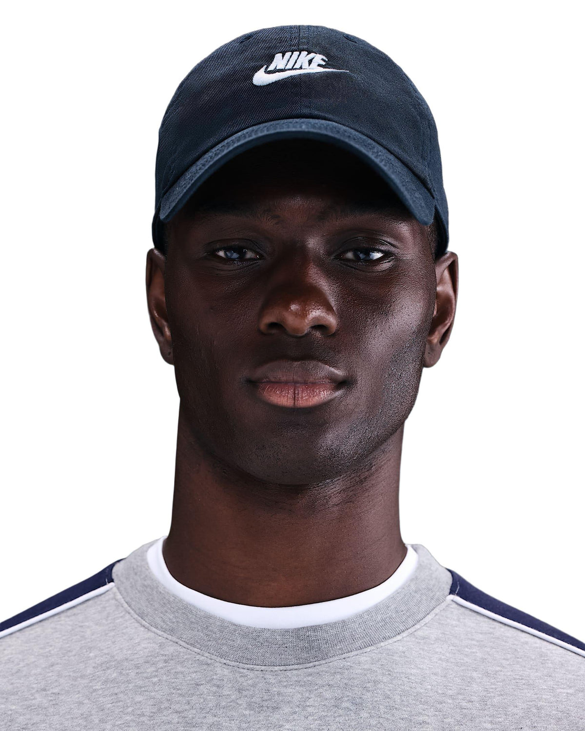 Nike Club Unstructured Futura Wash Cap - Obsidian / White