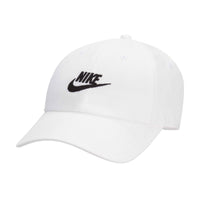 Nike Club Unstructured Futura Wash Cap - White / Black