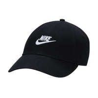 Nike Club Unstructured Futura Wash Cap - Black / White