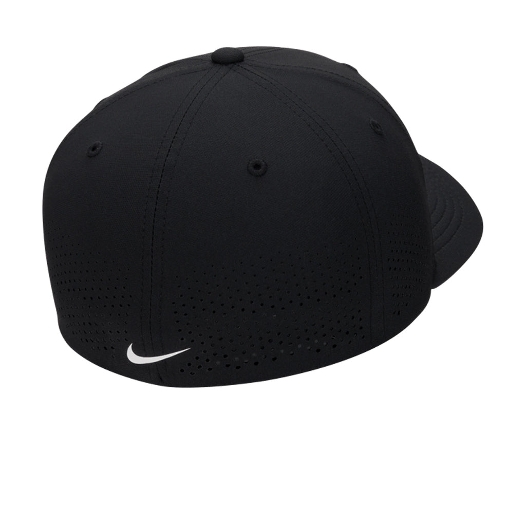 Nike Dri-FIT ADV Rise Structured SwooshFlex Cap - Black / Anthracite / White