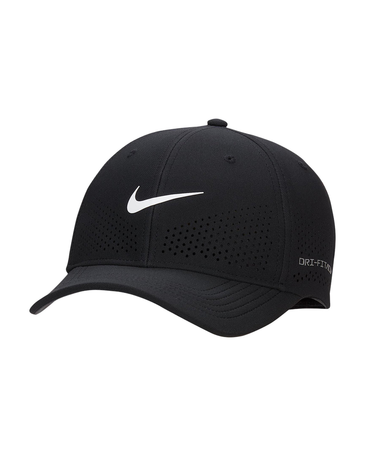 Nike Dri-FIT ADV Rise Structured SwooshFlex Cap - Black / Anthracite / White