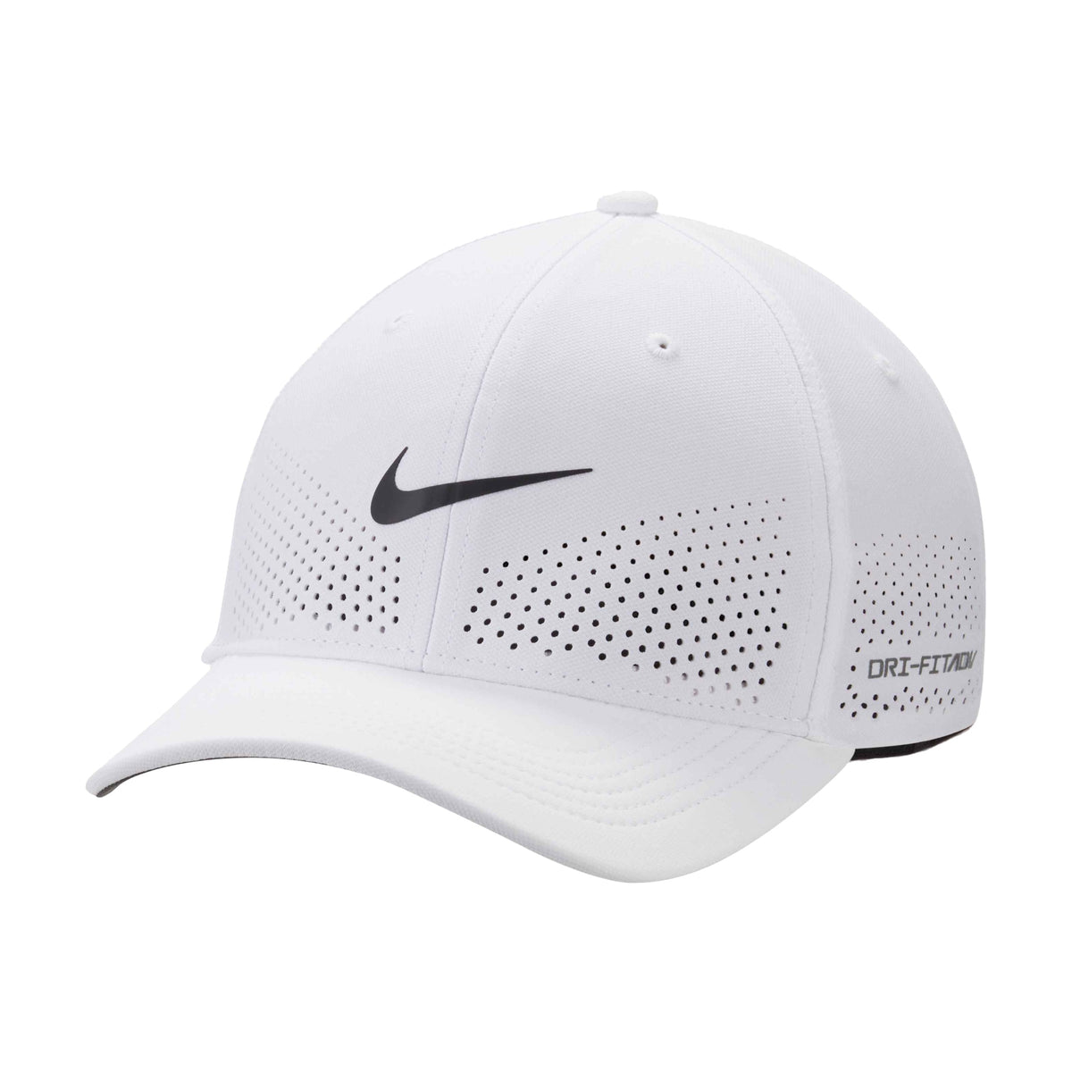 Nike Dri-FIT ADV Rise Structured SwooshFlex Cap - White / Anthracite / Black
