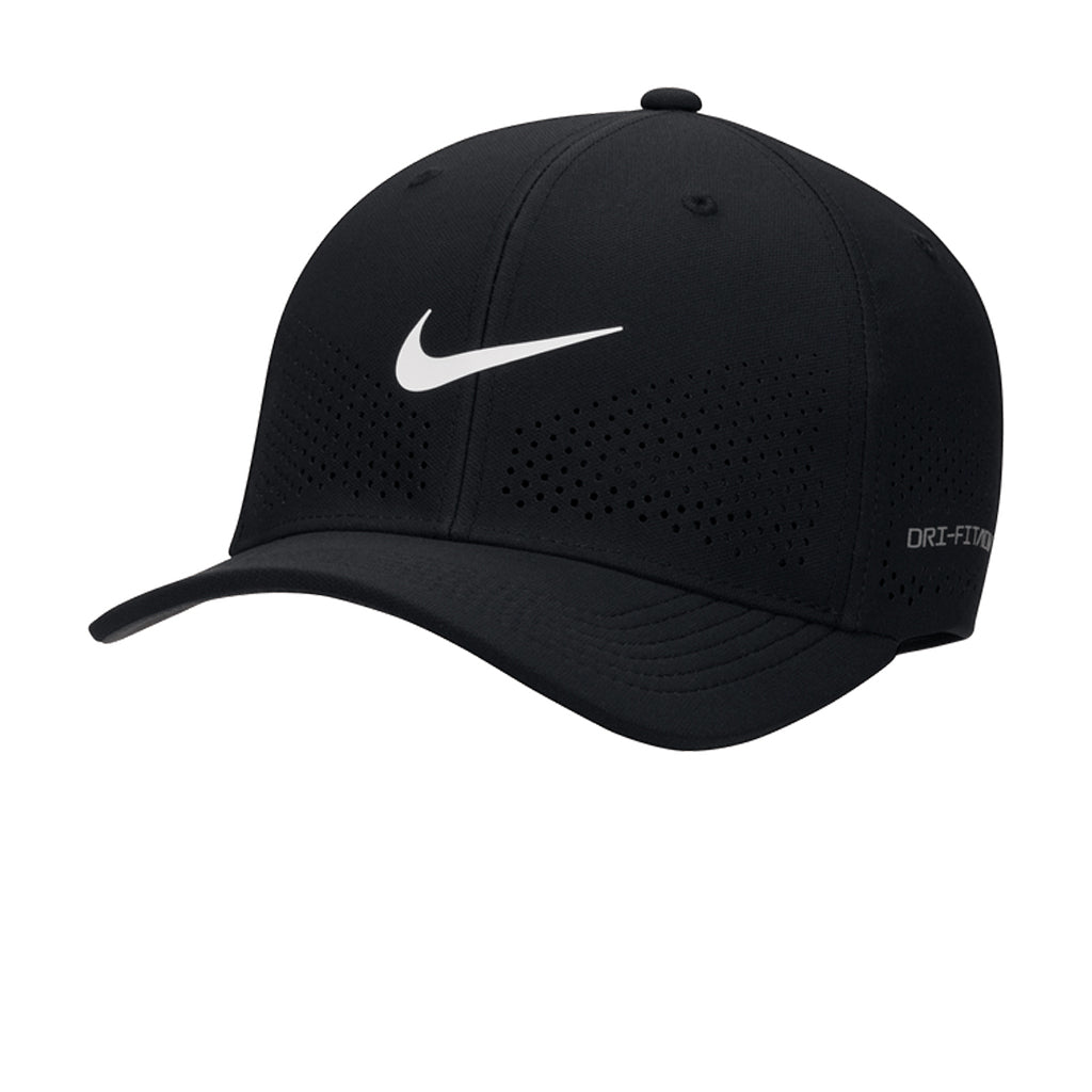 Nike Dri-FIT ADV Rise Structured SwooshFlex Cap - Black / Anthracite / White