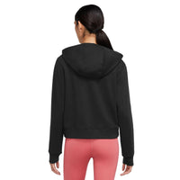 Nike Dri-FIT One Women's Full-Zip French Terry Hoodie - Black / White