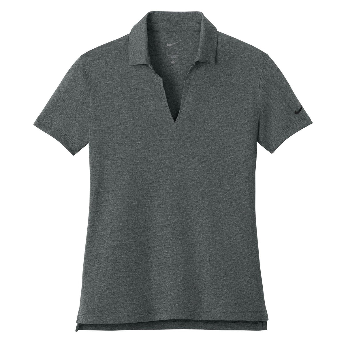 Nike Dri-FIT Smooth Heather Polo - Women's - Anthracite Heather