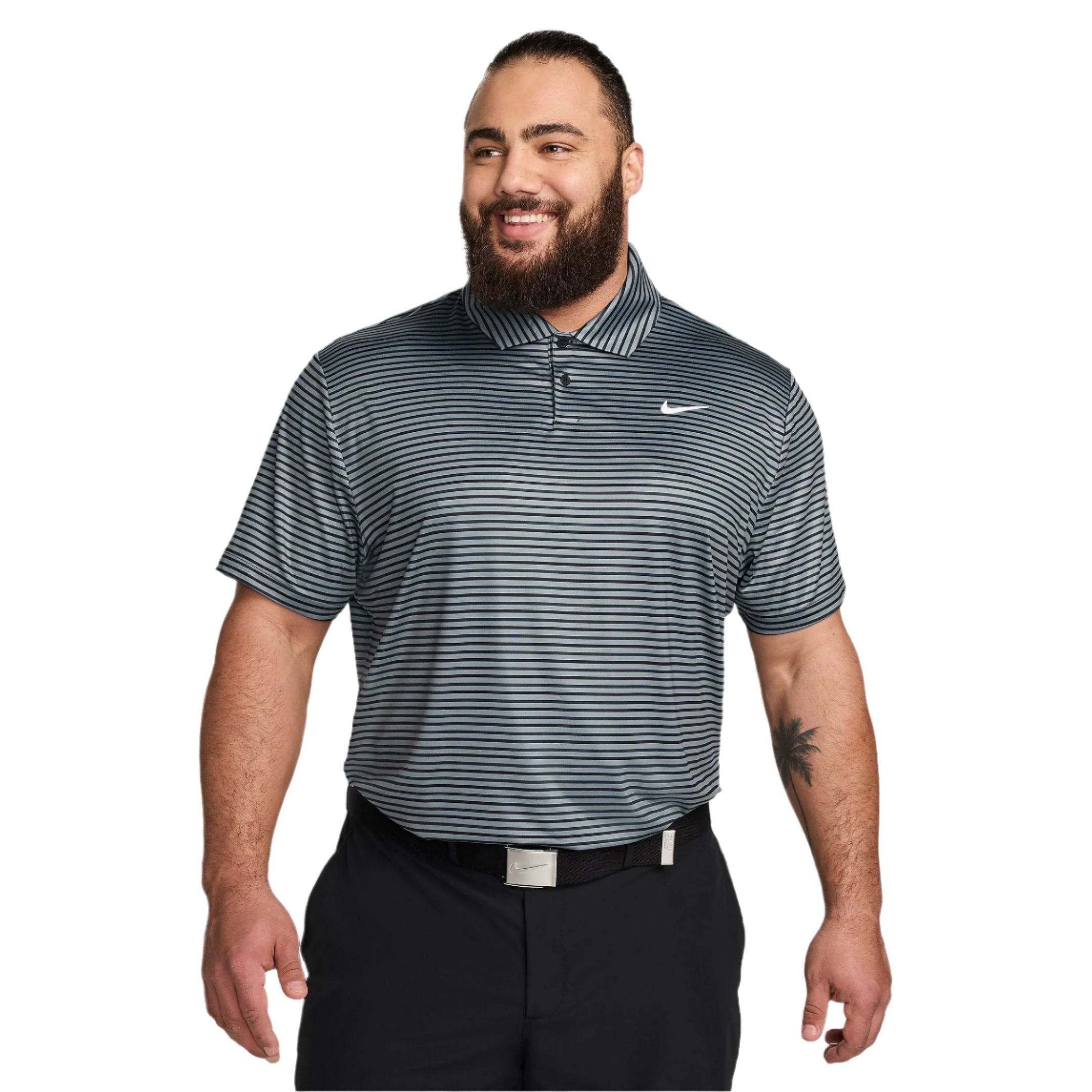 Nike striped golf shirt online