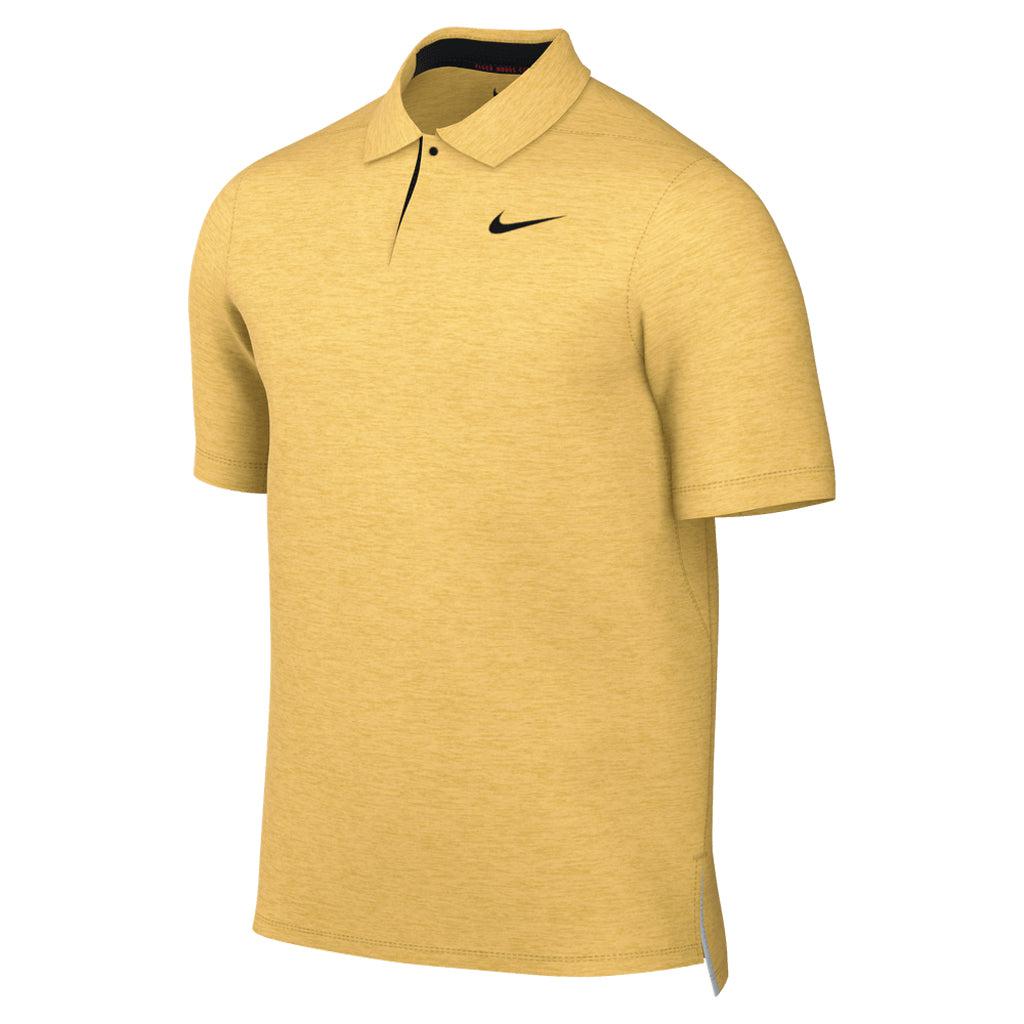 Nike Dri-FIT Tiger Woods Golf Polo - Mens Solar/Topaz Gold/Black / S