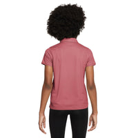 Nike Dri-FIT Victory Big Kids' (Girls') Golf Polo - Adobe / White