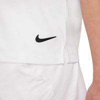 Nike Dri-FIT Victory Big Kids' (Girls') Golf Polo - White / Black