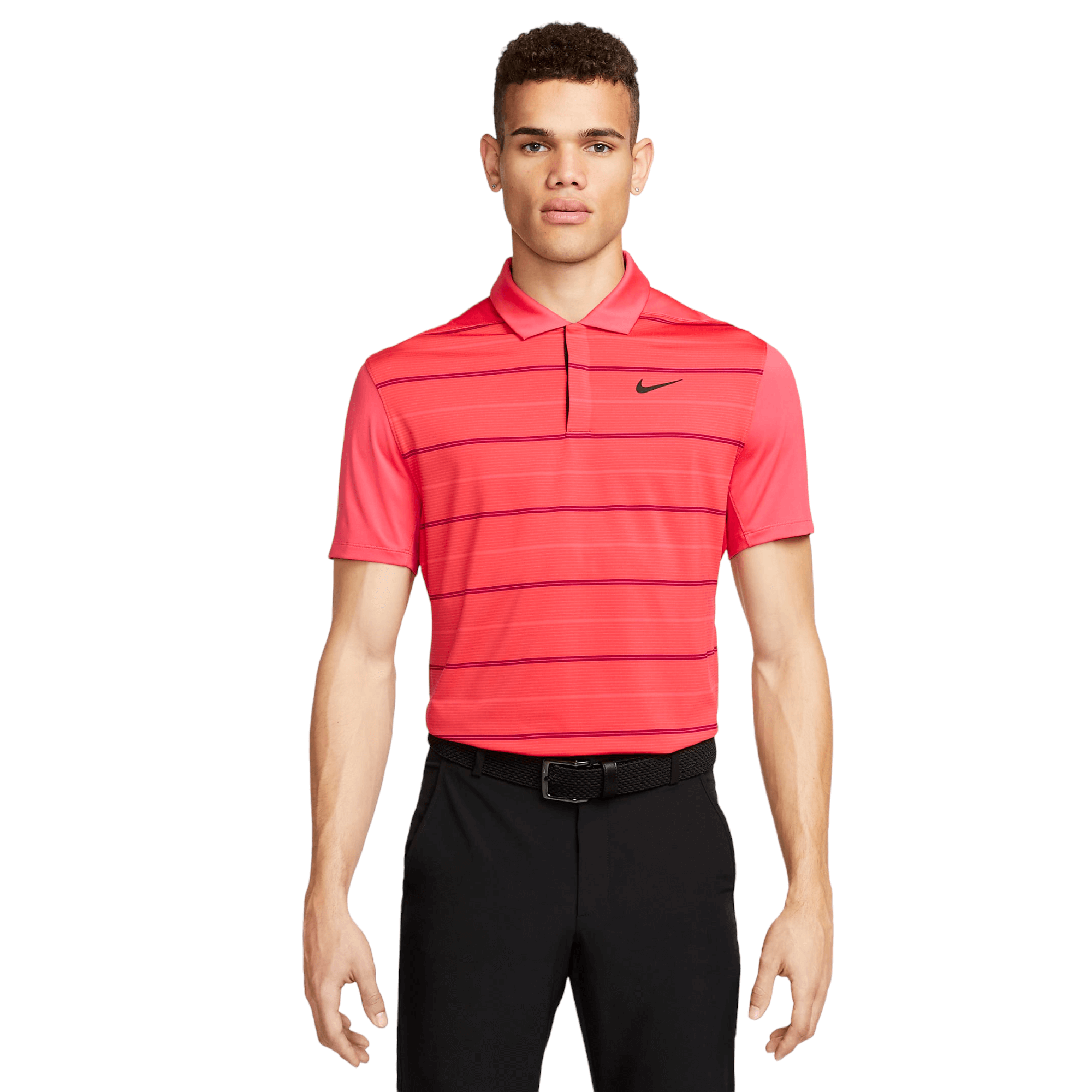 Tiger red golf on sale shirt