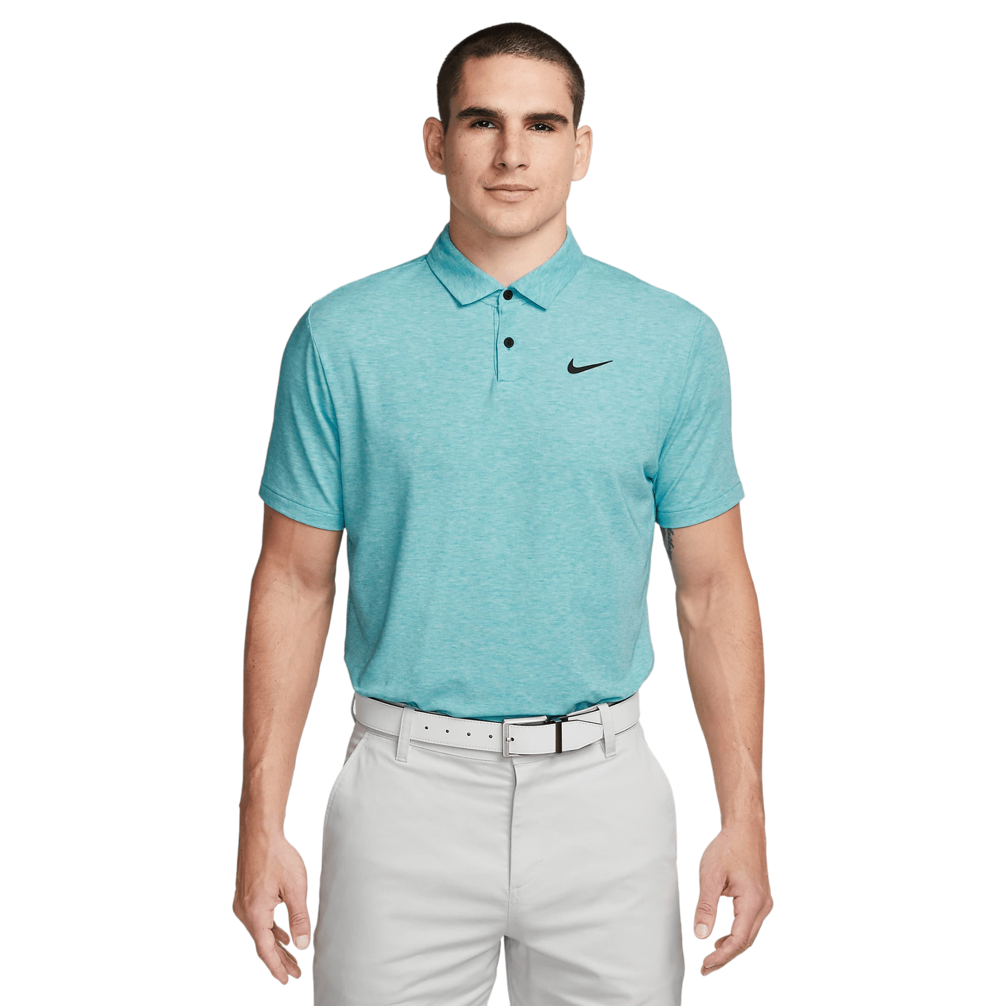 Nike heather dry golf polo best sale
