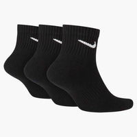 Nike Everyday Cushioned Training Ankle Socks (3 Pairs) - Black / White