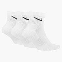 Nike Everyday Cushioned Training Ankle Socks (3 Pairs) - White / Black